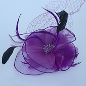 economico Fascinatori &amp; Cappelli-Elegante Derby Copricapo affascinante Gentildonna Costume Per donna Carnevale Feste Derby Ricevimento di matrimonio Adulti Fascinator Primavera &amp; Estate