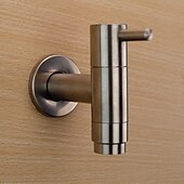cheap Wall Mount-Stainless Steel Kitchen Faucet,Single Handle One Hole Standard Spout Wall Mounted Kitchen Taps with Hot and Cold Switch
