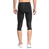 billiga Shorts, tights och byxor för män-TASDAN Herr 3/4 cykeltights Cykel 3/4 Strumpbyxor Byxor Slapp form Vägcykling sporter 3D Tablett Andningsfunktion Snabb tork Reflexremsa Svart Silikon Kläder Cykelkläder / Hög Elasisitet