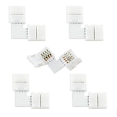 preiswerte Lampensockel &amp; Steckverbinder-5 stücke 4 pin diy led rgb streifen licht stecker adapter 5050 led 10mm l-form