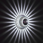 voordelige Verzonken gemonteerde wandlampen-1-licht 10cm modern/eigentijds mini-stijl inbouw wandlampen led sferisch ontwerp aluminium gang trappen wandlamp 90-240v 3w