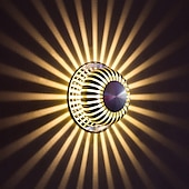 voordelige Verzonken gemonteerde wandlampen-1-licht 10cm modern/eigentijds mini-stijl inbouw wandlampen led sferisch ontwerp aluminium gang trappen wandlamp 90-240v 3w