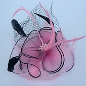 economico Fascinatori &amp; Cappelli-Elegante Derby Copricapo affascinante Gentildonna Costume Per donna Carnevale Feste Derby Ricevimento di matrimonio Adulti Fascinator Primavera &amp; Estate
