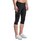 billiga Shorts, tights och byxor för män-TASDAN Herr 3/4 cykeltights Cykel 3/4 Strumpbyxor Byxor Slapp form Vägcykling sporter 3D Tablett Andningsfunktion Snabb tork Reflexremsa Svart Silikon Kläder Cykelkläder / Hög Elasisitet
