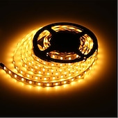 abordables Bandes lumineuses étanches-10m 32.8ft led bande lumière étanche rétro-éclairage vacances fête décor smd5050 600leds blanc chaud rouge jaune bleu vert dc 12v