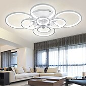 olcso Mennyezeti lámpák-106 cm mennyezeti lámpa led geometriai formák süllyesztett lámpák fém akril festett felületek modern 220v 110v / ce tanúsítvánnyal