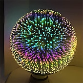 abordables Ampoules globe led-1pc 6 w ampoules globe led ampoules filament led 500 lm e26 / e27 g95 35 perles led intègrent led décorative étoilée 3d starburst multi-couleurs 85-265 v / rohs / certifié ce