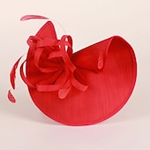 voordelige Fascinators &amp; Hoeden-polyester fascinators kentucky derbyhoed met veer 1pc herfst bruiloft / speciale gelegenheid / feest / avond hoofddeksel