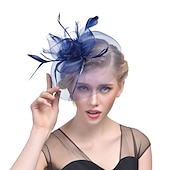economico Fascinator-Cappello derby Kentucky con fascinator in tulle/piume e copricapo da matrimonio/occasione speciale/corsa di cavalli in 1 pezzo
