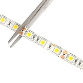 abordables Bandes lumineuses étanches-10m 32.8ft led bande lumière étanche rétro-éclairage vacances fête décor smd5050 600leds blanc chaud rouge jaune bleu vert dc 12v