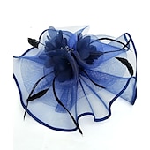economico Fascinator-Tulle / Pelle / A rete Cappello Kentucky Derby / fascinators / berretto con 1 Matrimonio / Occasioni speciali / Tè Copricapo