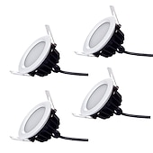 tanie Oświetlenie podtynkowe LED-4szt wodoodporny ip 66 9w 700-800lm 48 x 5730 sdm led wysokiej jakości oświetlenie komercyjne downlight ciepły biały / zimny biały ac220-240v