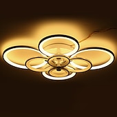 olcso Mennyezeti lámpák-106 cm mennyezeti lámpa led geometriai formák süllyesztett lámpák fém akril festett felületek modern 220v 110v / ce tanúsítvánnyal