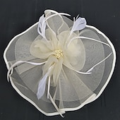 economico Fascinator-Tulle / Pelle / A rete Cappello Kentucky Derby / fascinators / berretto con 1 Matrimonio / Occasioni speciali / Tè Copricapo