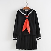 levne Anime a herní cosplay-Dámské Student / Školní uniforma Školky Cosplay kostým Pro Plesová maškaráda Dospělé Vrchní deska Sukně