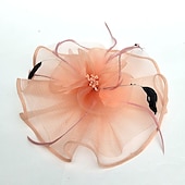 economico Fascinator-Tulle / Pelle / A rete Cappello Kentucky Derby / fascinators / berretto con 1 Matrimonio / Occasioni speciali / Tè Copricapo