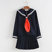 levne Anime a herní cosplay-Dámské Student / Školní uniforma Školky Cosplay kostým Pro Plesová maškaráda Dospělé Vrchní deska Sukně