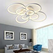 olcso Mennyezeti lámpák-106 cm mennyezeti lámpa led geometriai formák süllyesztett lámpák fém akril festett felületek modern 220v 110v / ce tanúsítvánnyal