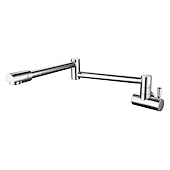 cheap Foldable-Single Handle Kitchen  Faucet Wall Mounted One Hole Rotatable/Foldable/Centerset, Brass Contemporary Kitchen Faucet Only with Cold Water