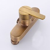 abordables Accesorios de ducha al aire libre-Grifo de ducha, juego de sistema de ducha, sistema de ducha de cobre antiguo antiguo de lluvia, grifos mezcladores de ducha de baño con válvula de cerámica