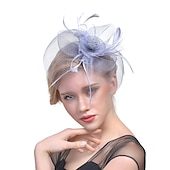 economico Fascinator-Cappello derby Kentucky con fascinator in tulle/piume e copricapo da matrimonio/occasione speciale/corsa di cavalli in 1 pezzo