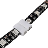 お買い得  ランプベース＆コネクタ-20個4ピンDIYLEDRGBストリップライトコネクタアダプター5050LED 10mm