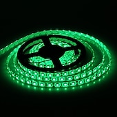 abordables Bandes lumineuses étanches-10m 32.8ft led bande lumière étanche rétro-éclairage vacances fête décor smd5050 600leds blanc chaud rouge jaune bleu vert dc 12v