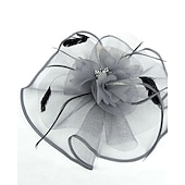 economico Fascinator-Tulle / Pelle / A rete Cappello Kentucky Derby / fascinators / berretto con 1 Matrimonio / Occasioni speciali / Tè Copricapo