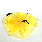 economico Fascinator-Tulle / Pelle / A rete Cappello Kentucky Derby / fascinators / berretto con 1 Matrimonio / Occasioni speciali / Tè Copricapo