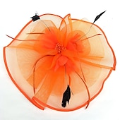 economico Fascinator-Tulle / Pelle / A rete Cappello Kentucky Derby / fascinators / berretto con 1 Matrimonio / Occasioni speciali / Tè Copricapo