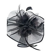 economico Fascinator-Tulle / Pelle / A rete Cappello Kentucky Derby / fascinators / berretto con 1 Matrimonio / Occasioni speciali / Tè Copricapo