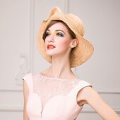 abordables Chapeaux de fête-Tulle Kentucky Derby Hat / Chapeaux avec Plume 1 Soirée / Fête Casque