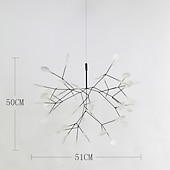 ieftine Design Sputnik-51 cm Candelabre Metal Sputnik Pictate finisaje 110-120V 220-240V
