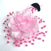 economico Fascinator-Fascinatori  Cappelli  Copricapi con floreale 1PC Occasione speciale  Ladies Day  Copricapo Melbourne Cup per un&#039;ottima impressione Fascinatori del Derby Giornata di corsa Vestito 2025