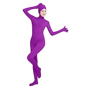 cheap Matte-Zentai Suits Catsuit Skin Suit Carnival Costume Full Body Suit Kings Day All Solid Color Lycra® Costume for Party Stage Kid&#039;s Adults&#039;
