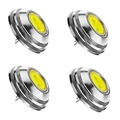 voordelige Ledlampen met twee pinnen-4 stuks 2 W LED-spotlampen 3000/6000/6500 lm G4 1 LED-kralen COB Dimbaar Warm wit Koel wit Natuurlijk wit 12 V / RoHs / CE