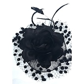 economico Fascinator-Fascinatori  Cappelli  Copricapi con floreale 1PC Occasione speciale  Ladies Day  Copricapo Melbourne Cup per un&#039;ottima impressione Fascinatori del Derby Giornata di corsa Vestito 2025