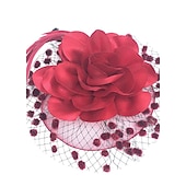 economico Fascinator-Fascinatori  Cappelli  Copricapi con floreale 1PC Occasione speciale  Ladies Day  Copricapo Melbourne Cup per un&#039;ottima impressione Fascinatori del Derby Giornata di corsa Vestito 2025