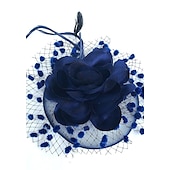 economico Fascinator-Fascinatori  Cappelli  Copricapi con floreale 1PC Occasione speciale  Ladies Day  Copricapo Melbourne Cup per un&#039;ottima impressione Fascinatori del Derby Giornata di corsa Vestito 2025