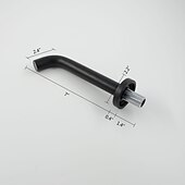 economico Da muro-rubinetto del lavandino del bagno a parete, rubinetti da bagno monoforo in bronzo lucidato a olio nero retrò in bronzo
