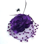 economico Fascinator-Fascinatori  Cappelli  Copricapi con floreale 1PC Occasione speciale  Ladies Day  Copricapo Melbourne Cup per un&#039;ottima impressione Fascinatori del Derby Giornata di corsa Vestito 2025
