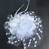 economico Fascinator-Fascinatori  Cappelli  Copricapi con floreale 1PC Occasione speciale  Ladies Day  Copricapo Melbourne Cup per un&#039;ottima impressione Fascinatori del Derby Giornata di corsa Vestito 2025