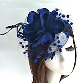 economico Fascinator-Fascinatori  Cappelli  Copricapi con floreale 1PC Occasione speciale  Ladies Day  Copricapo Melbourne Cup per un&#039;ottima impressione Fascinatori del Derby Giornata di corsa Vestito 2025