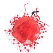 economico Fascinator-Fascinatori  Cappelli  Copricapi con floreale 1PC Occasione speciale  Ladies Day  Copricapo Melbourne Cup per un&#039;ottima impressione Fascinatori del Derby Giornata di corsa Vestito 2025
