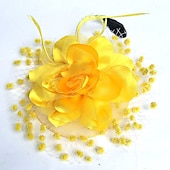 economico Fascinator-Fascinatori  Cappelli  Copricapi con floreale 1PC Occasione speciale  Ladies Day  Copricapo Melbourne Cup per un&#039;ottima impressione Fascinatori del Derby Giornata di corsa Vestito 2025