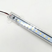 cheap Waterproof Strip Lights-70CM Waterproof IP65 12W 72X 2835 Rigid LED Light Bars Transparent PC tube AC220V