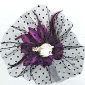 baratos Chapéus e Fascinators-Net fascinators kentucky derby chapéu/chapéu com floral 1 peça casamento/ocasião especial/festa/noite headpiece