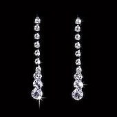 cheap Jewelry Sets-Drop Earrings AAA Cubic Zirconia Cubic Zirconia Women&#039;s Elegant Classic Simple Style Drop Jewelry Set For Wedding Anniversary Party Evening / Choker Necklace / Bridal Jewelry Sets / Engagement