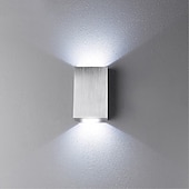 levne Nástěnná svítidla montovaná-lightinthebox 2-světle led novinka nástěnná svítidla moderní luxusní nástěnné svítidla kovové kvádrové nástěnné svítidlo 85-265v 2w