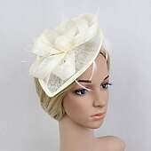 olcso Kalapok és fejdíszek-elbűvölő kentucky derby kalap virágok fejfedők műanyag csészealj kalap esküvő különleges alkalom buli / esti hölgyek napi melbourne csésze virágos fejdísz fejfedő